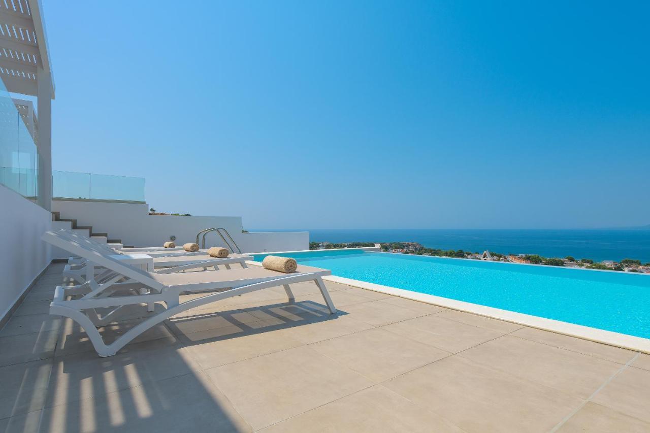 Villa Allegra with pool in Pefkos, Lindos area Pefki Exterior foto